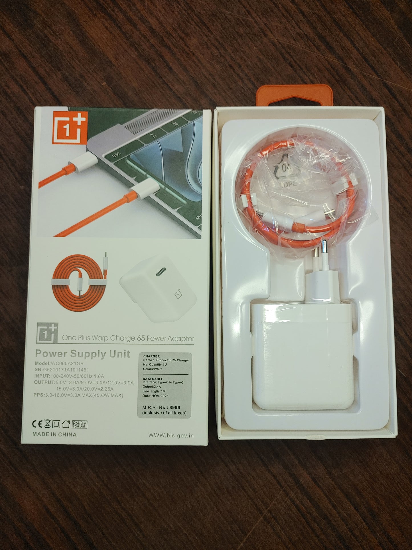 One Plus Charger 100% Original Box Pack Imported Charger
