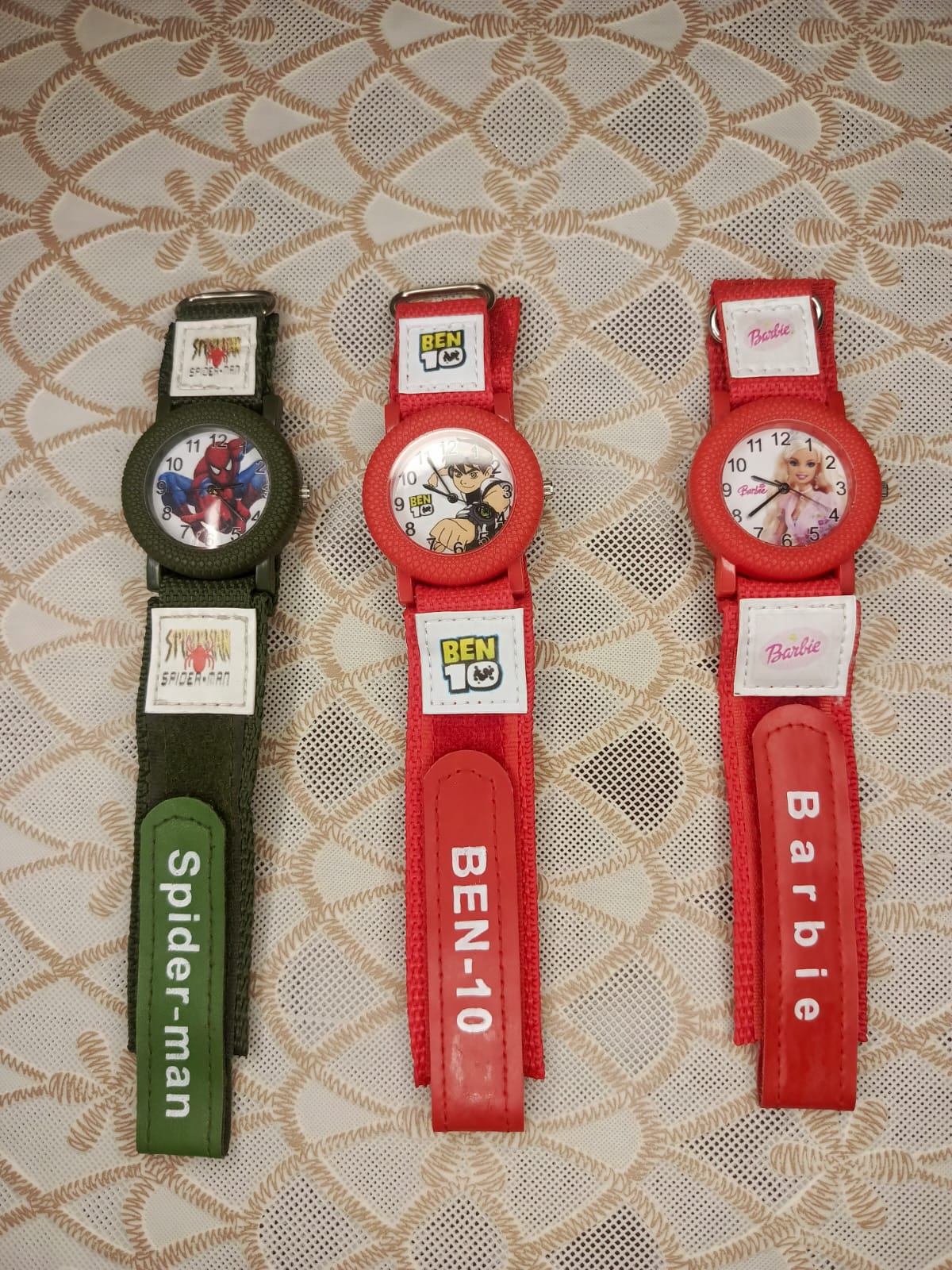 Watches for Kids Spiderman, Benten, Barbie doll Watches for kids
